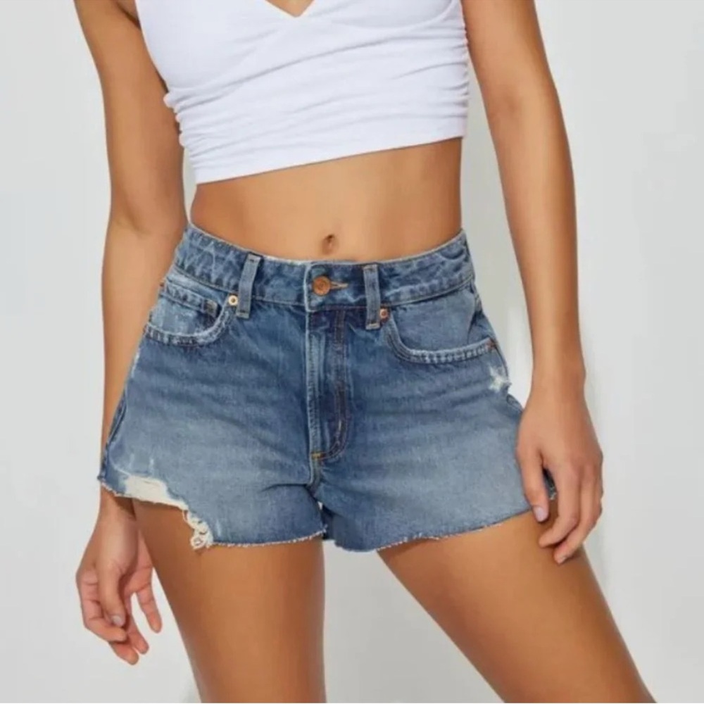 garage festival denim shorts